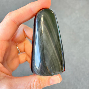 Forme libre en Obsidienne œil céleste (protection / clairvoyance) formes libres [mes jolis cristaux]