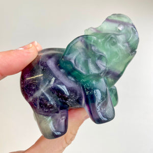 Eléphant en Fluorite (concentration / créativité) formes libres [mes jolis cristaux]