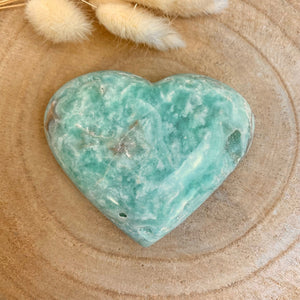 Coeur en Calcite des Caraïbes (équilibre émotionnel / anti-stress) Coeur [mes jolis cristaux]