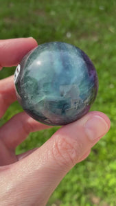Sphère en Fluorite multicolore 