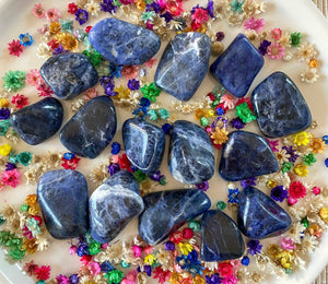 Sodalite (concentration / clairvoyance) pierres roulées [mes jolis cristaux]