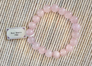 Bracelet Quartz Rose 6/ 8 / 10mm (amour / amitié) bracelet [mes jolis cristaux]