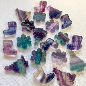 Pierres de Noël en Fluorite (concentration / créativité) formes libres [mes jolis cristaux]