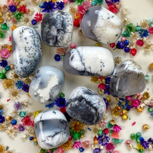 Grosse Opale Dendritique roulée (lâcher prise / équilibre émotionnel) pierres roulées [mes jolis cristaux]